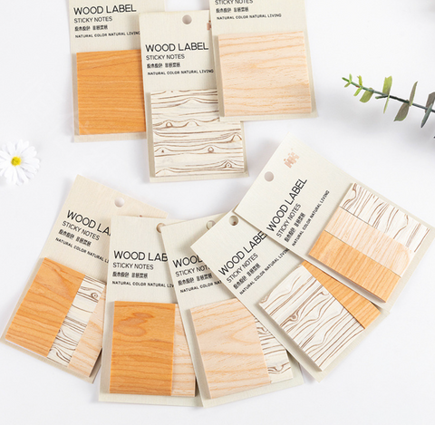 Wood Label Transparent Sticky Note