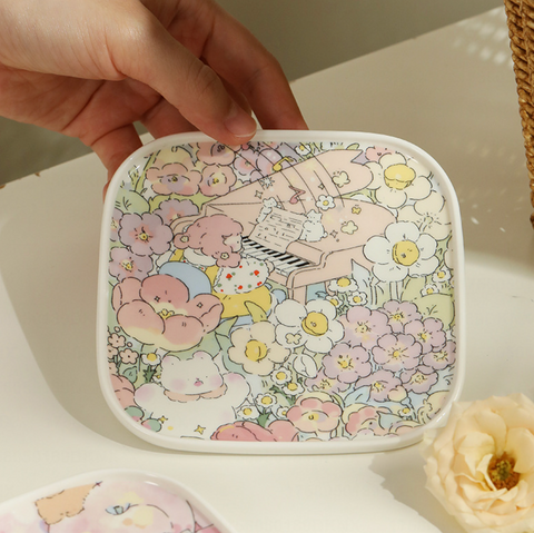 Pastry Square Ceramic Plate