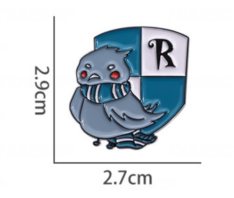 Raven Ravenclaw Wizard Pin