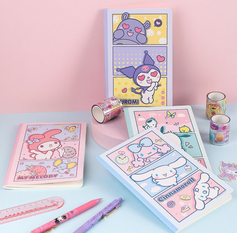 Sanrio 3 Square A5 Lined Notebook