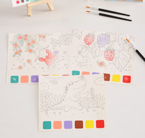 Watercolor Removable Watercolor Painting DIY
