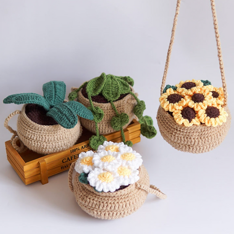 Hanging Basket Plant Crochet Kit