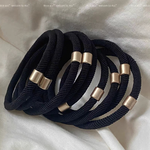 Gold Accent Hair Tie Bundle