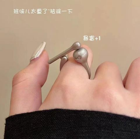 Hammer Bell Silver Ring