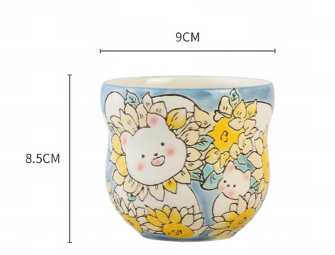 Floral Ceramic Mug 340ml