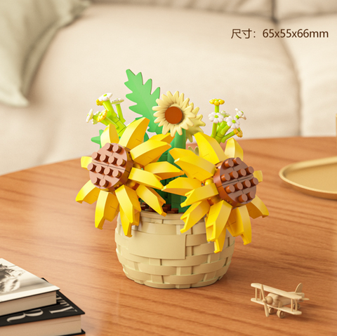 Sunshine Flower Sea Dream Flower Building Block