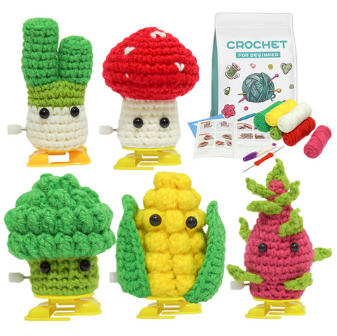 Walking Vegetable Crochet Kit