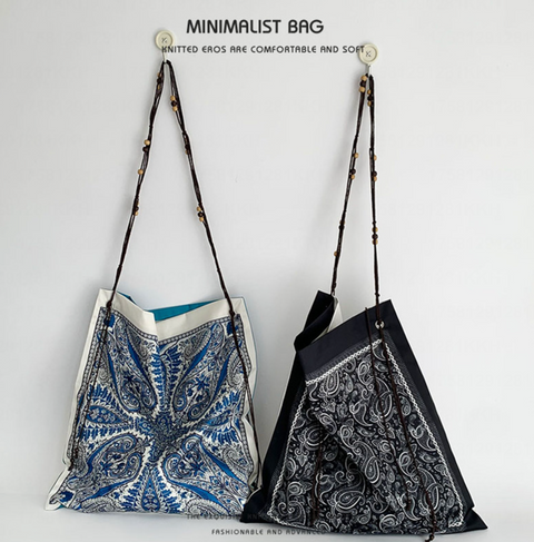 Bohemian Beads Reversible Shoulder Tote