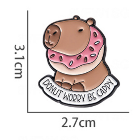 Donut Worry Be Cappy Pin