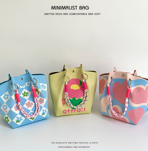 Minimalist Ring Knit Handbags