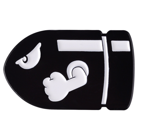 Mario Black Bullet Pin