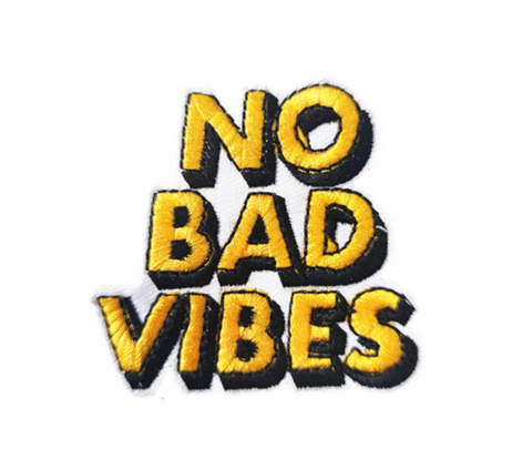 No Bad Vibes Embroidered Badge Set