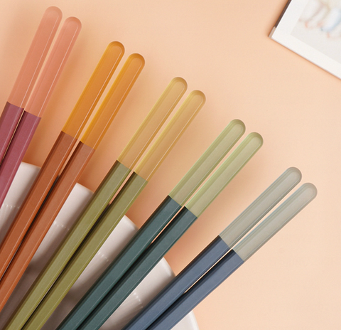 Ice Mist Alloy Chopsticks 5 Set