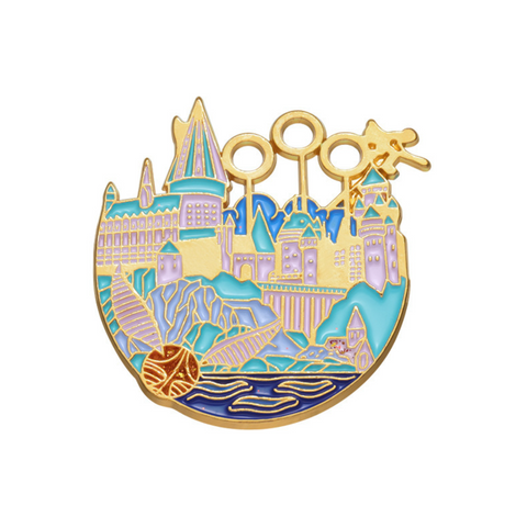 Hogwarts Quidditch Wizard Pin