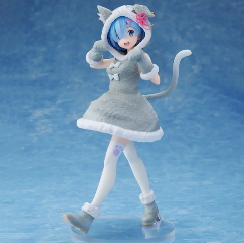 Rem Statue in Cat Costume Statue 22cm