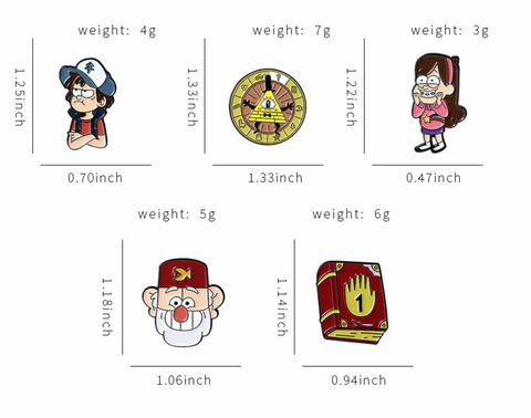 Gravity Falls Pins