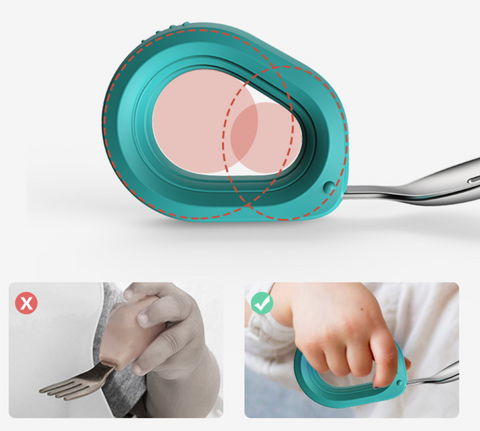 Easy Hold Circular Fork and Spoon Set