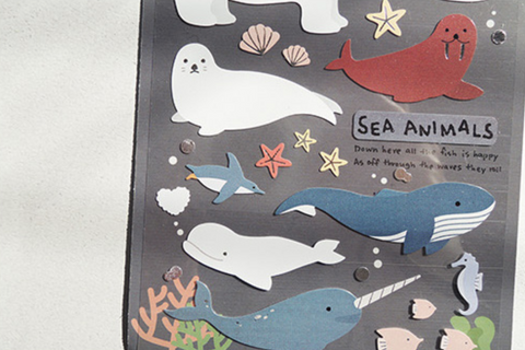 Suatelier Sea Animals Sticker