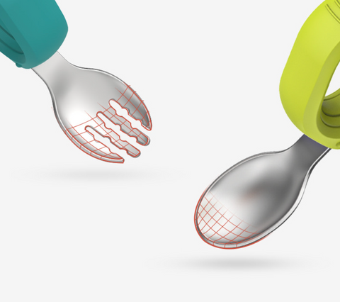 Easy Hold Circular Fork and Spoon Set