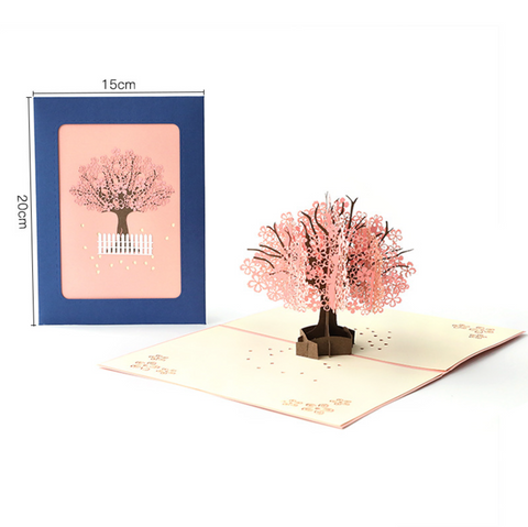Pop Out Card Cherry Blossom Love