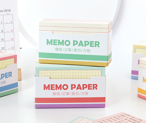 Memo Paper Cards