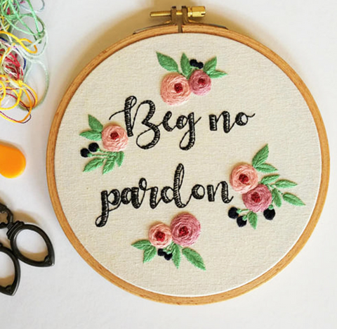 Beg No Pardon Embroidery