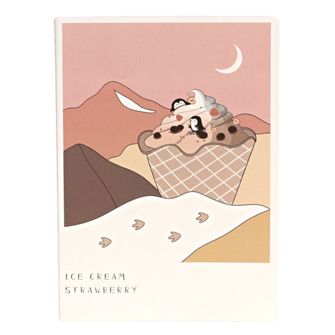 Ice Cream Animals 16K Notebook