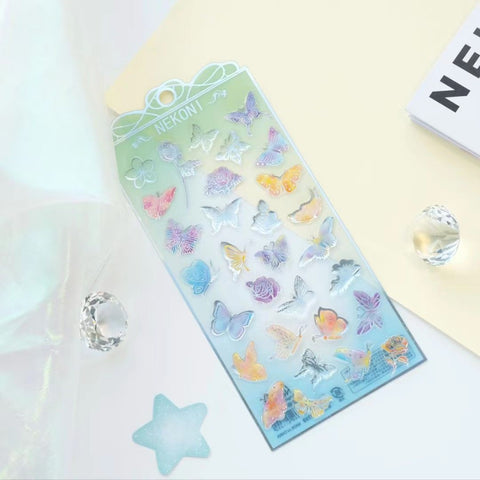 Crystal Butterfly Stickers