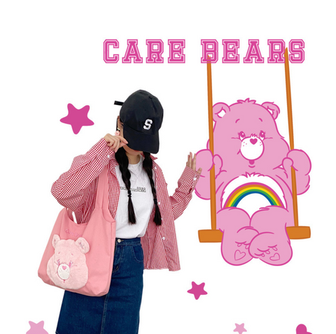 Carebear Face Canvas Tote