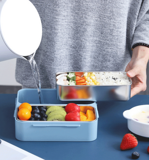 Compartment Stainless Steel Insulated Bento 1100ml