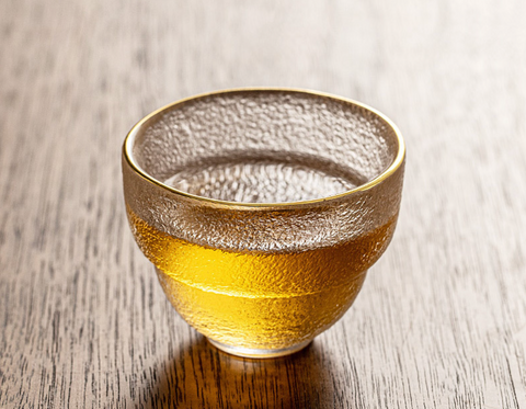 Japanese Gold Edge Glass Cup