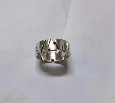 Carved Triangles Ring
