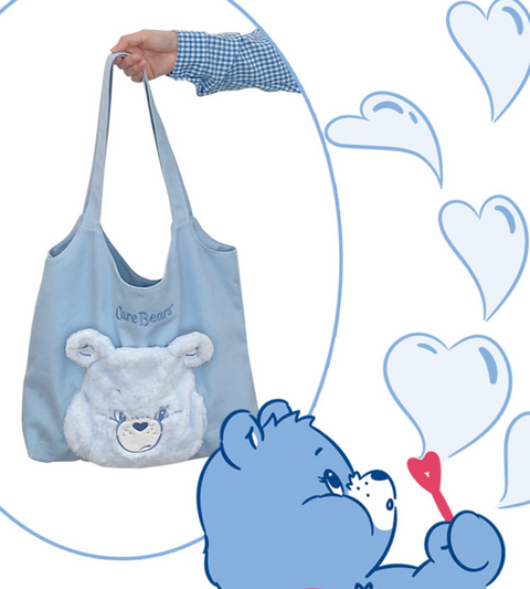 Carebear Face Canvas Tote