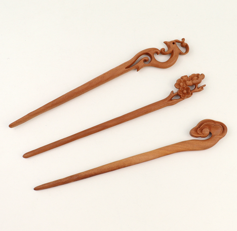 Peach Wood Hairpin