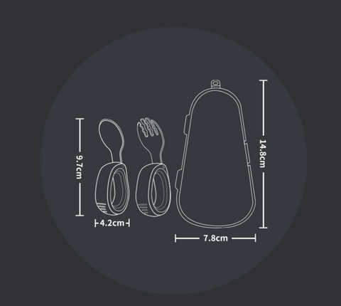 Easy Hold Circular Fork and Spoon Set