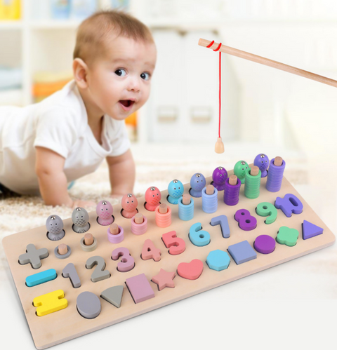 Cute Fishing Numbers Puzzle Kit
