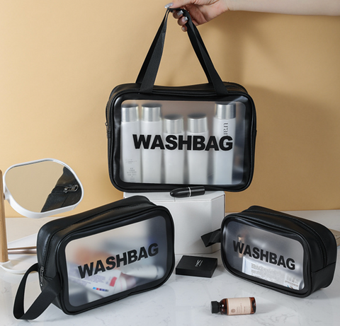 Transparent Cosmetic Medium Matte Bag