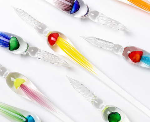 Jellyfish Glass Dip Pen Set