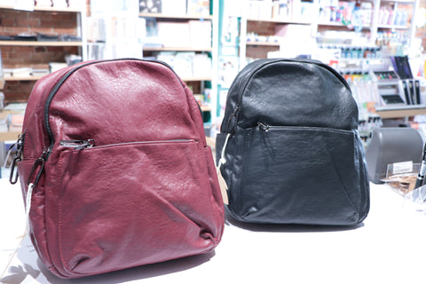 20291B Soft Vegan Leather Backpack