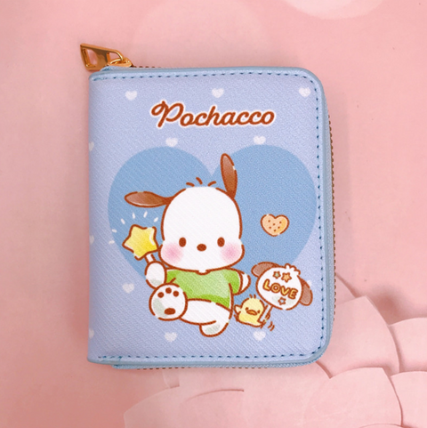 Sanrio Heart Zipper Short Wallet