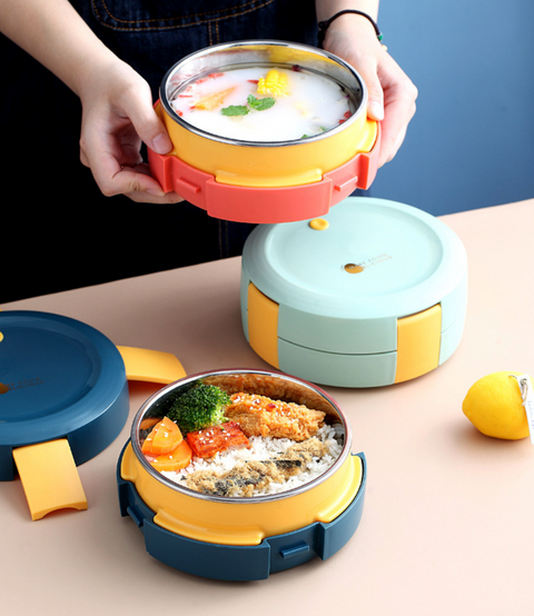 Make Food Delicious Round Lunch Box 750ml