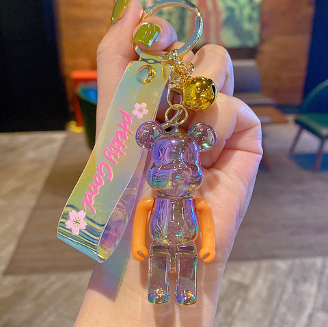 Pretty Good Crystal Bear Keychain