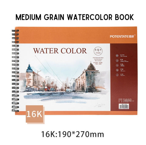 Potenatate Watercolor Sketchbook Medium Coarse Grain