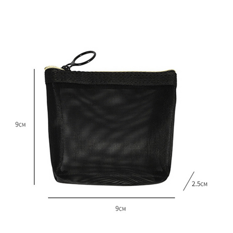 Black Mesh Portable Bag