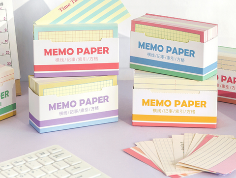 Memo Paper Cards