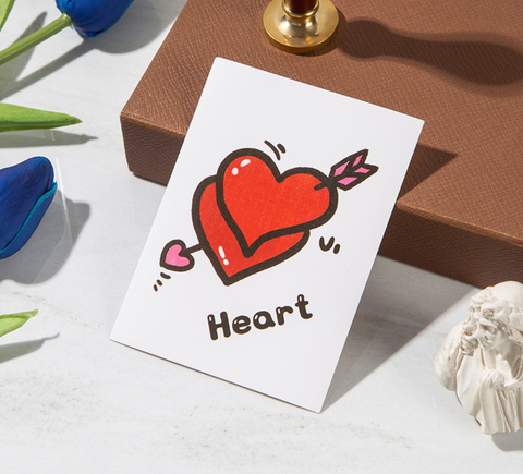 Graphic Heart Card