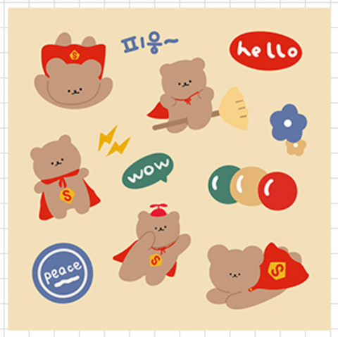 Bear! PVC Stickers