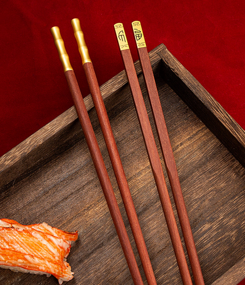 Red Sandalwood Chopstick Set 5 Set