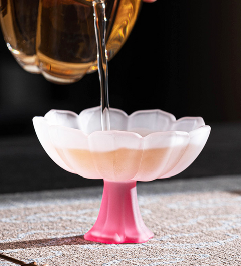 Lotus Glass Goblet