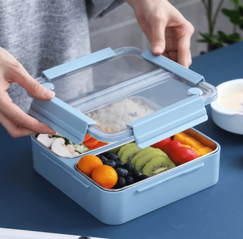 Compartment Stainless Steel Insulated Bento 1100ml